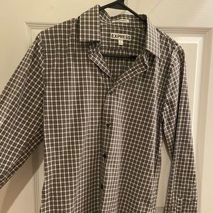 Men’s Express Extra Slim Fit Button Down Shirt